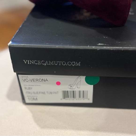 Vince Camuto Ruby Verona Suede and Patent Heels - Picture 3 of 6